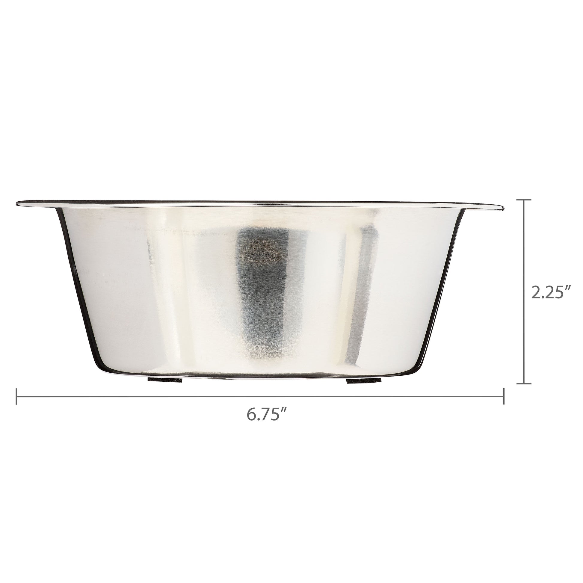 Stainless Steel Paw & Beads Imprint Dog Bowl Small